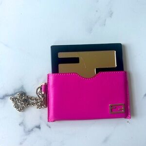 Super rare fendi pocket mirror! Pink!